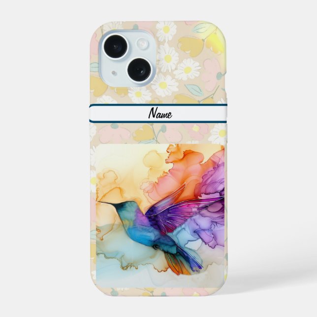 Schöner Kolibri iPhone 15 Hülle (Rückseite)