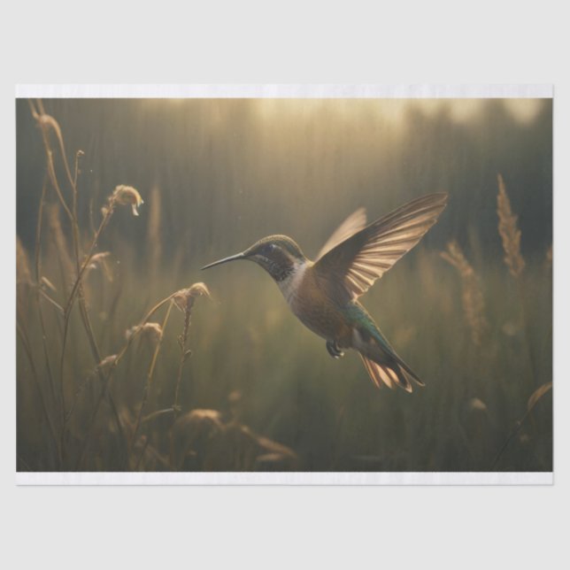 Schöner Kolibri Seidenpapier (Vorderseite)