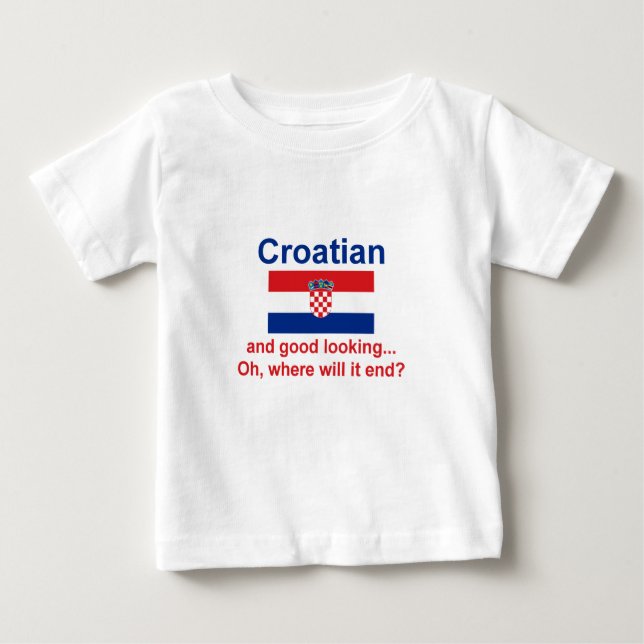 Schöner kroatischer Säuglings-T - Shirt (Vorderseite)