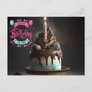 Schöner Kuchen Alles Gute zum Geburtstag Geschenke Postkarte