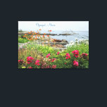 Schöner Küstengarten Ogunquit, ME Leinwanddruck<br><div class="desc">Diese künstlerische Fotografie vermittelt einen Eindruck davon, was die Menschen in die bezaubernde Küstenstadt Ogunquit, ME, bringt. Dieser wunderschöne Küstengarten mit Blick auf den Ozean ist ein Beispiel dafür, warum die Stadt als "ein schöner Ort am Meer" angesehen wird, und er liegt zwischen dem Atlantik und dem Ogunquit Fluss. ....</div>