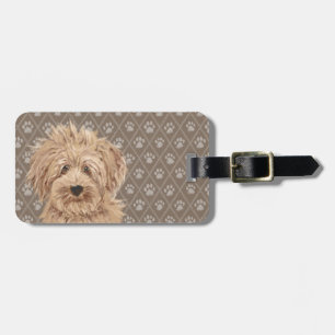 Schöner Labradoodle Gepäckanhänger
