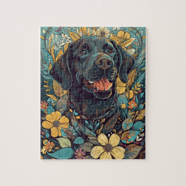 Schöner Labrador Retriever/Labrador Hund Puzzle (Vertikal)