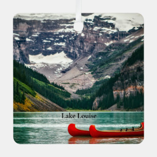 Schöner Lake Louise, Kanada Ornament Aus Metall