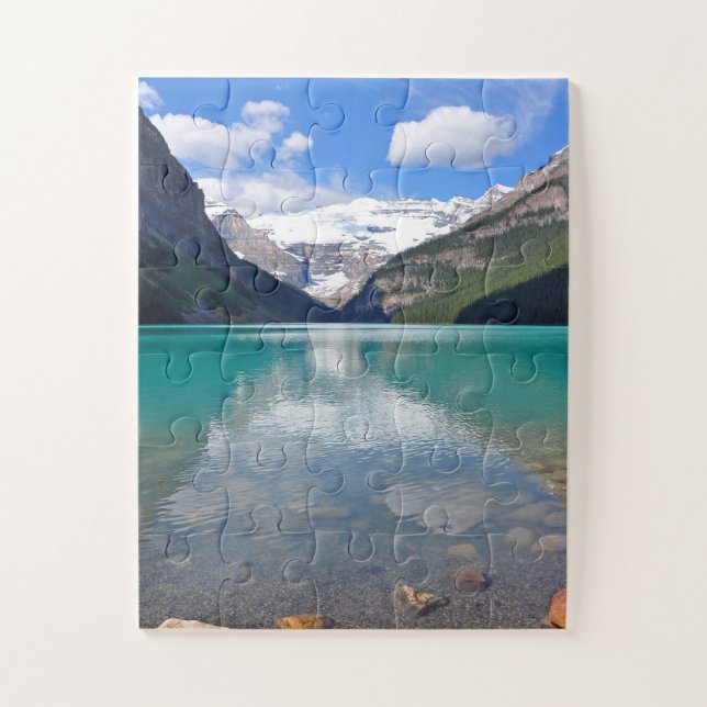 Schöner Lake Louise Puzzle (Vertikal)