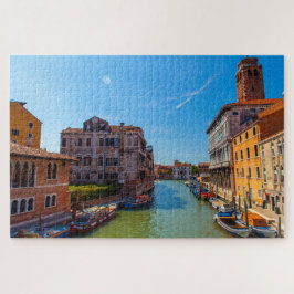 Schöner landschaftlicher Kanal in Venedig, Italien Puzzle