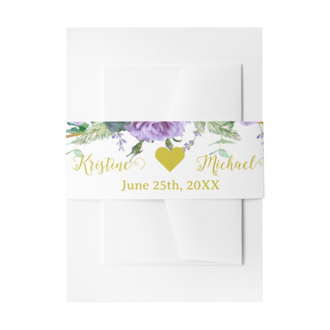 Schöner Lavendel | Foto Vielen Dank Einladungsbanderole (Vorderseite Beispiel)