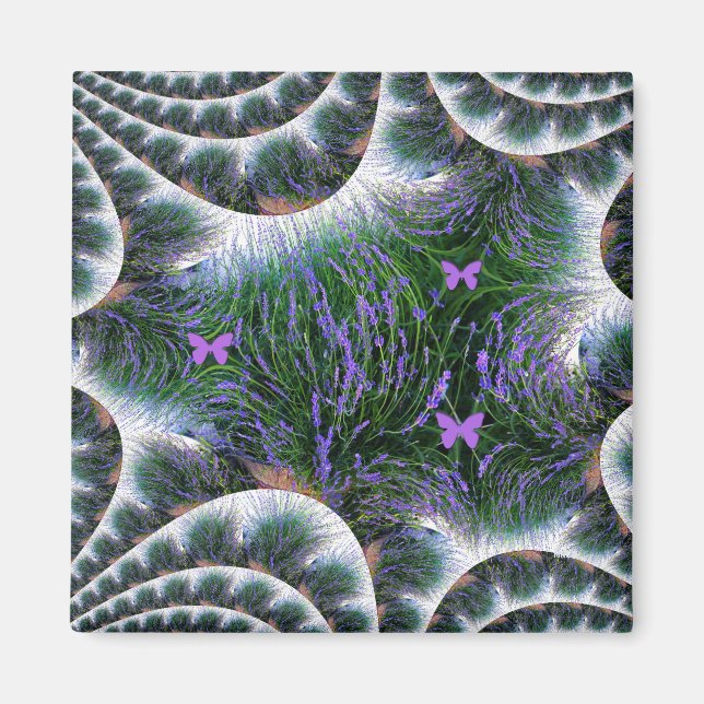 Schöner Lavender Garden....... Magnet (Vorne)