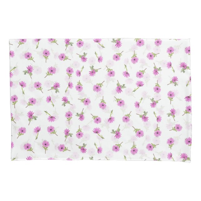Schöner Lavender Lila Daisy Blume Design Kissenbezug (Vorderseite)