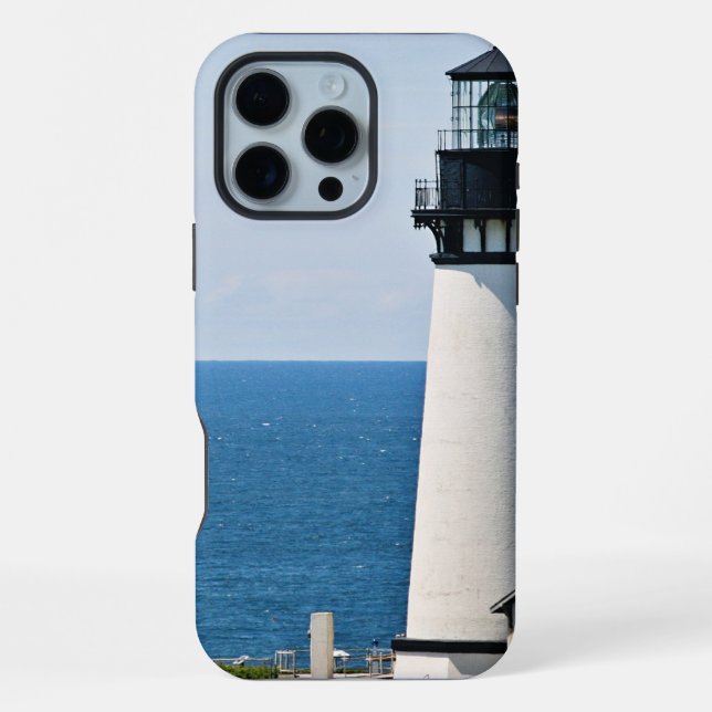 Schöner Leuchtturm iPhone Hülle (Rückseite)