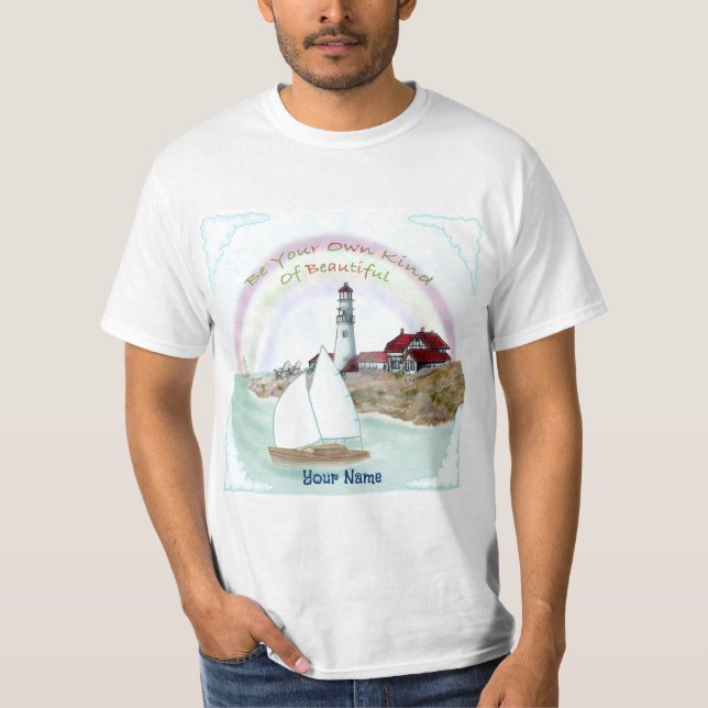 Schöner Leuchtturm  T-Shirt (Vorderseite)