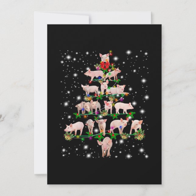 Schöner, lichtdurchfluteter Schweineschwein Dankeskarte (Vorderseite)
