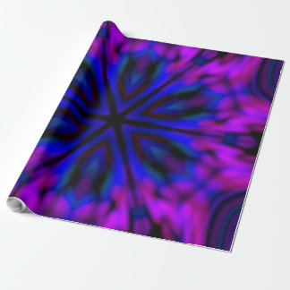 Schöner LILA PINK BLUE MANDALA Geschenkpapier