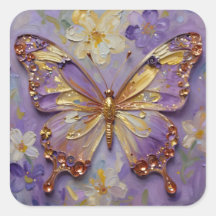 Schöner lila Schmetterling und Blumen