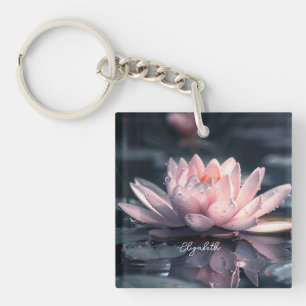 Schöner Lotussee Schlüsselanhänger