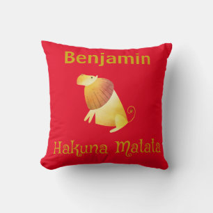 Schöner Löwe Hakuna Matata Kissen