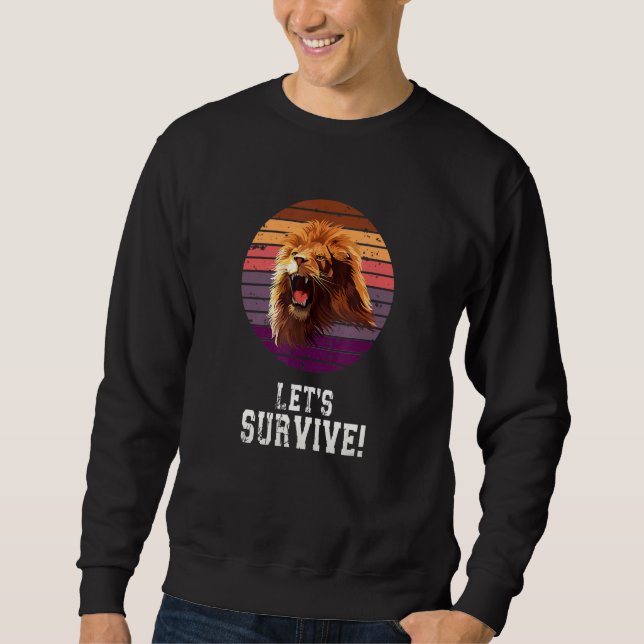 Schöner Löwe, Löwe, Tierschützer Sweatshirt (Vorderseite)