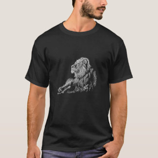 Schöner Löwenkönig der Tiere Bild Afric T-Shirt