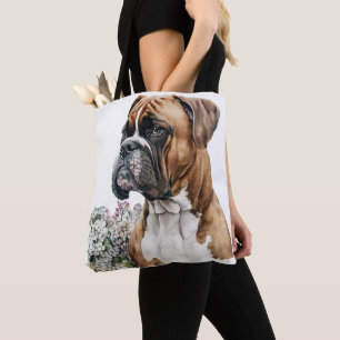SCHÖNER MAJESTISCHER BROWN UND WEISSER BOXER HUND