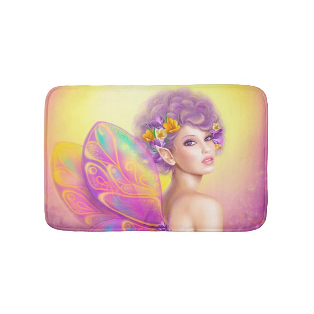 Schöner Märchenschmetterling Badematte (Vorderseite)