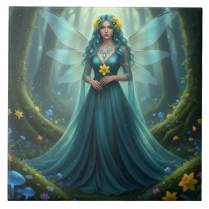 Schöner März Aquamarine Fairy Fliese