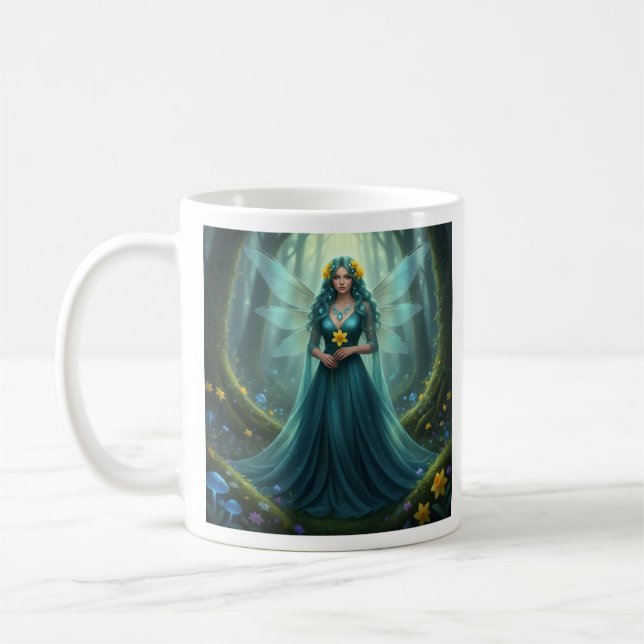 Schöner März Aquamarine Fairy Kaffeetasse (Links)