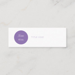 Schöner Minimalistischer Mini Visitenkarte