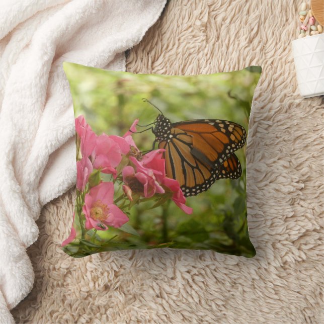 Schöner Monarch-Schmetterling Kissen (Decke)