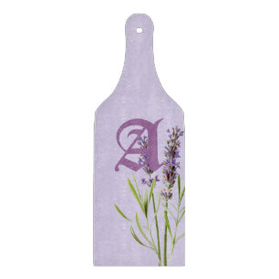 Schöner Mongram Lavender Schneidebrett