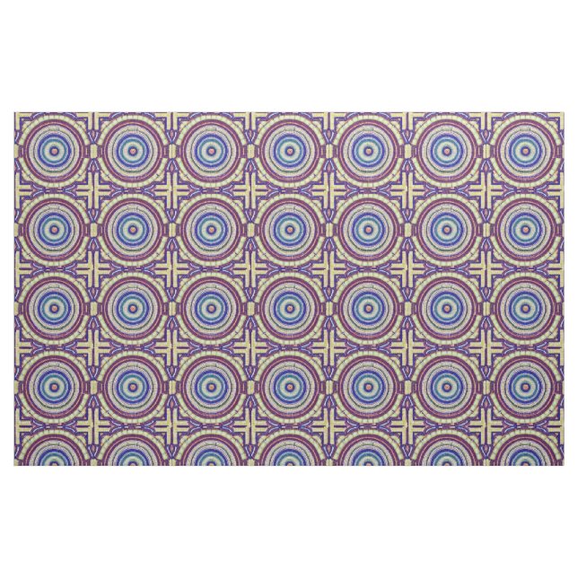 Schöner Mosaikstil leicht Match Cream Blue Bridge Stoff (Fat Quarter (45,7 x 55,9 cm))