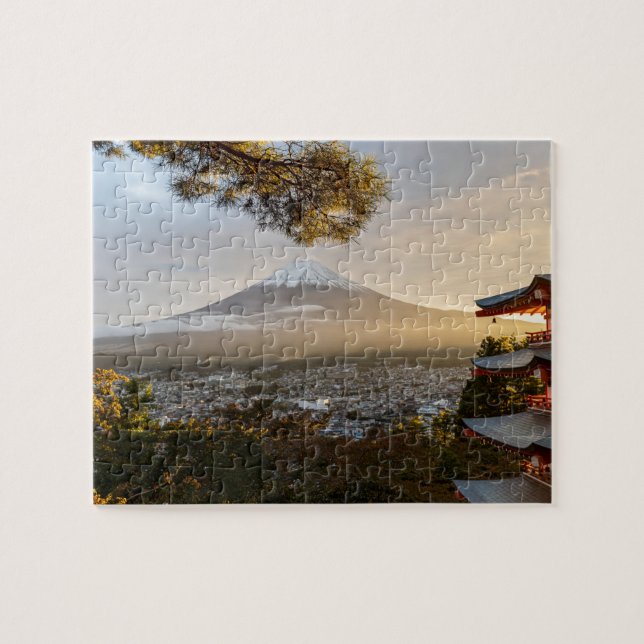 Schöner Mount Fuji | Präfektur Shizuoka Japan Puzzle (Horizontal)
