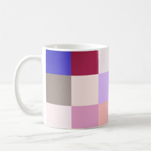 Schöner Multicolor-Karierter Stil Kaffeetasse