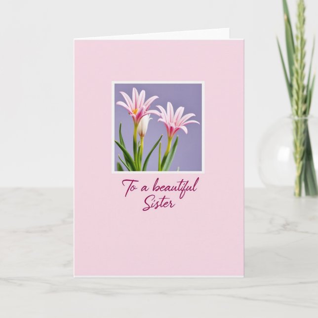 Schöner Muttertag Blumenkarte Karte (Vorderseite)