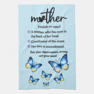 Schöner Muttertag Mutter Definition Geschirrtuch