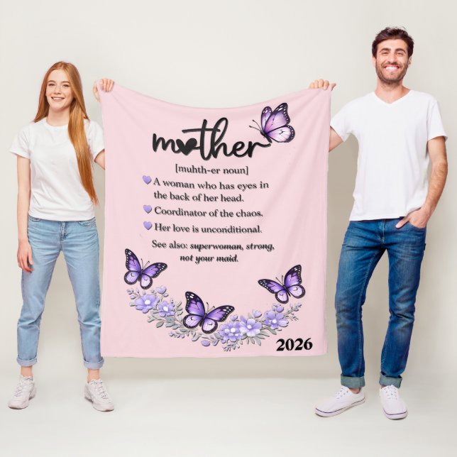 Schöner Muttertag Mutter Fleecedecke (Beispiel)