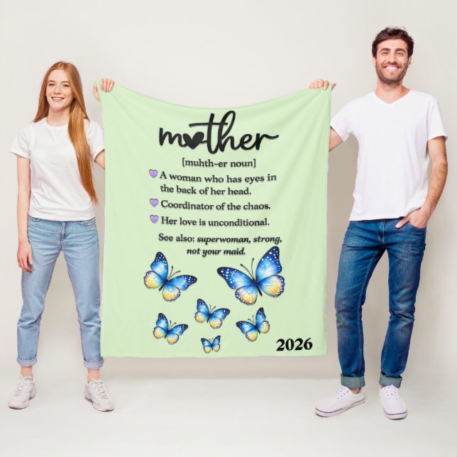 Schöner Muttertag Mutter Fleecedecke (Beispiel)