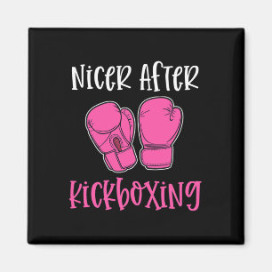 Schöner nach Kickboxen Lustiger Spruch Workout-Kle Magnet
