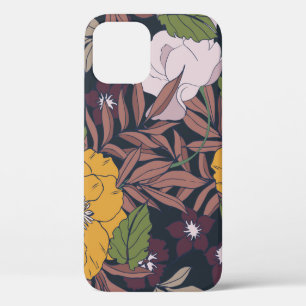 Schöner, nahtloser, blumengeschmückter Hintergru Case-Mate iPhone Hülle