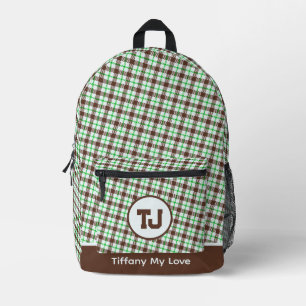 Schöner Name Mit Monogramm Personalisierter Sportp Bedruckter Rucksack