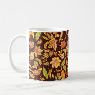 Schöner natürlicher nahtloser Hintergrund, Vintag Kaffeetasse