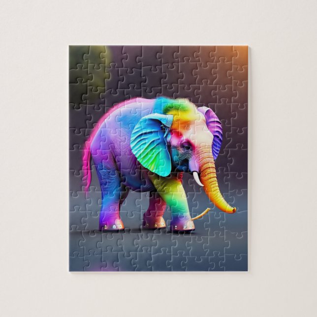 Schöner Niedlicher Elefant Puzzle (Vertikal)