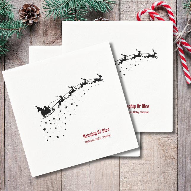 Schöner oder schöner Rentier des Weihnachtsmanns Serviette (Von Creator hochgeladen)