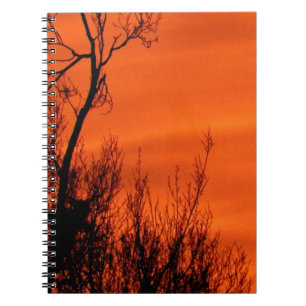 Schöner Orange Sonnenaufgang in Kansas Notizblock