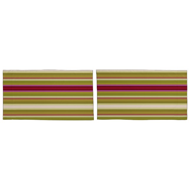 Schöner orchid farbiger Streifen Kissenbezug (Rückseite-Set)