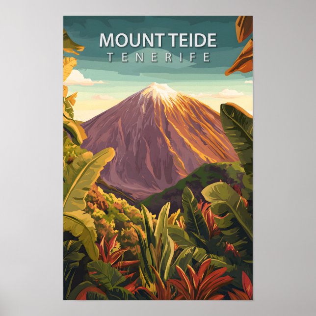 Schöner Ort Mount Teide Tenerife Reise Poster (Vorne)