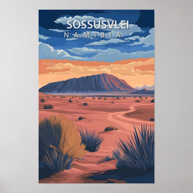Schöner Ort Sossusvle Namibia Reise Poster (Vorne)