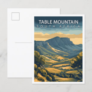 Schöner Ort Tafelberg Südafrika Reise Postkarte