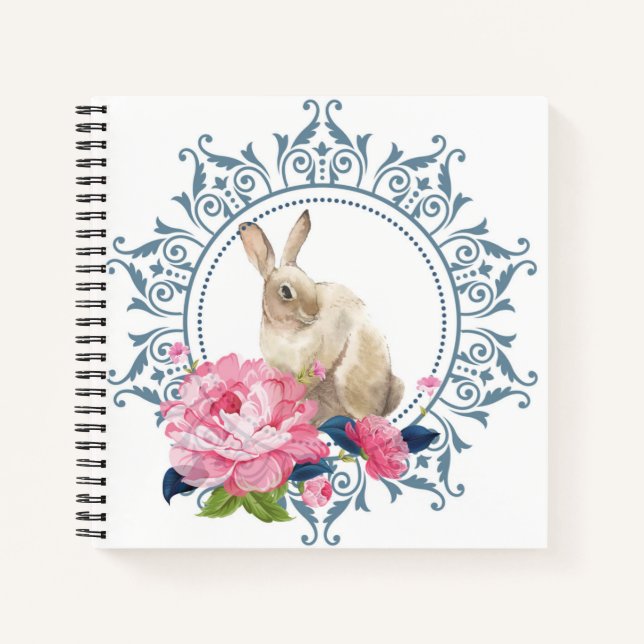 Schöner Osterhase Notizbuch (Vorderseite)