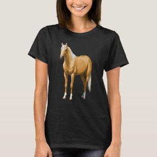 Schöner Palomino Quarter Horse Hengst T-Shirt