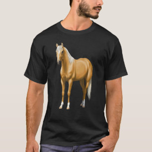 Schöner Palomino-Quarter-Horse-Hengst T-Shirt